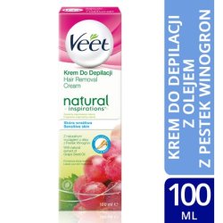 Veet Body Hair Removal Cream With Grape Seed Oil 100ml