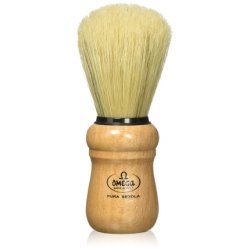 Omega Italian Shaving Brush Natural Wood