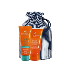 Set Collistar Active Protection Sun Cream Spf50 100ml After Sun Shower - Shampoo 150ml Pouch