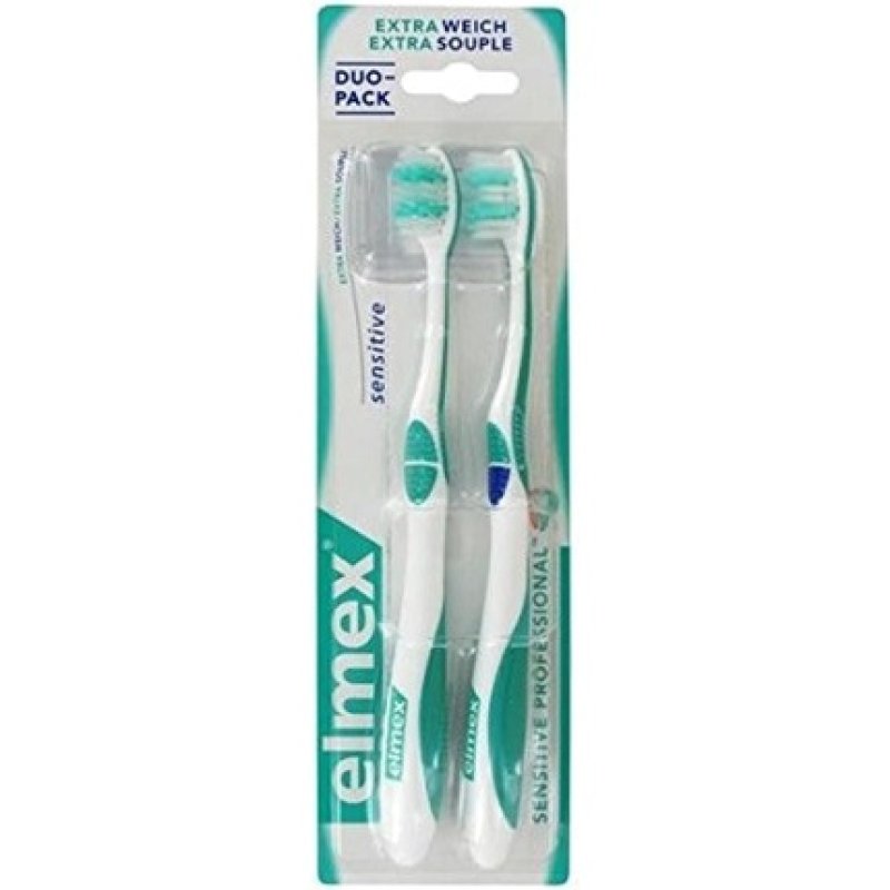 Elmex Sensitive Extrasoft Toothbrushes Duo Pack
