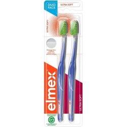 Elmex Ultra Soft Toothbrush Black Orange - Pack of 2