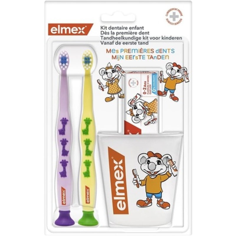 Elmex Dental Kit for Children - Blue & Yellow