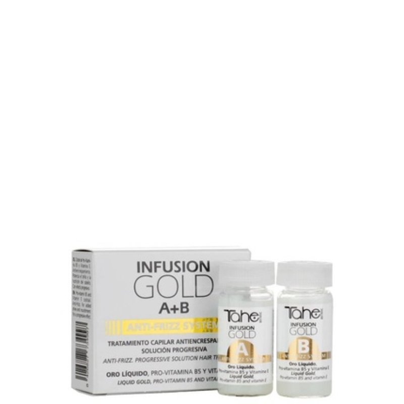 Tahe Botanic Infusion Gold Anti-Frizz System A B Treatment Anti-Frizz 2x10ml