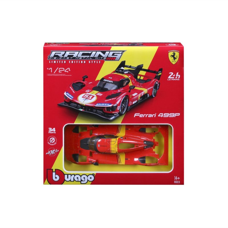 BBURAGO 1/24 Kit A Monter Ferrari Racing - 499P 51 - Rouge