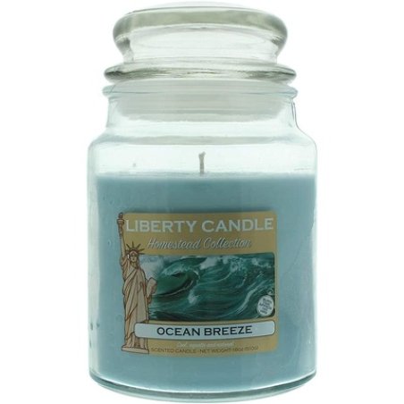 Liberty Candle Ocean Breeze 510g Glass Jar With Lid