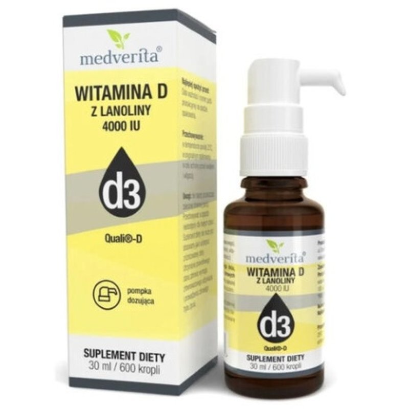Medverita Vitamin D3 4000 IU from Lanolin 30ml
