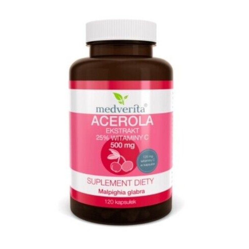 Medverita Acerola 25% Vitamin C Extract 120 Capsules