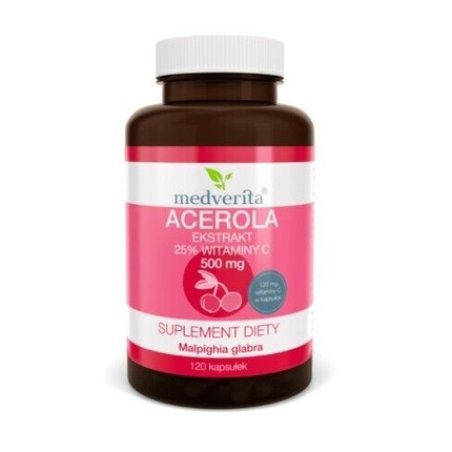 Medverita Acerola 25% Vitamin C Extract 120 Capsules