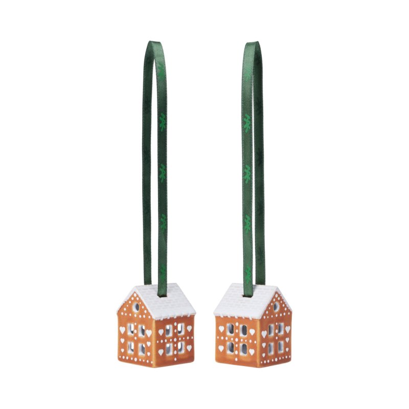 Kähler - Gingerbread Christmas Bauble - 2 stk. - H5 cm