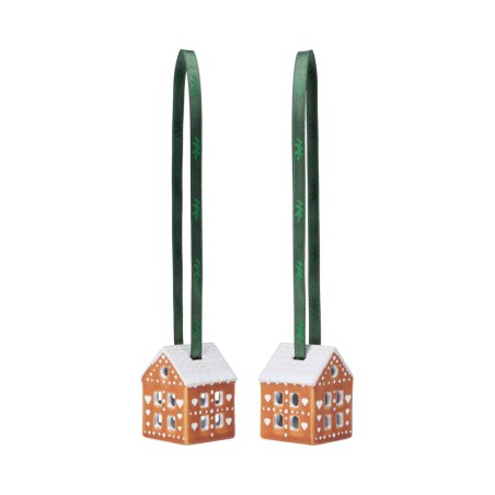 Kähler - Gingerbread Christmas Bauble - 2 stk. - H5 cm