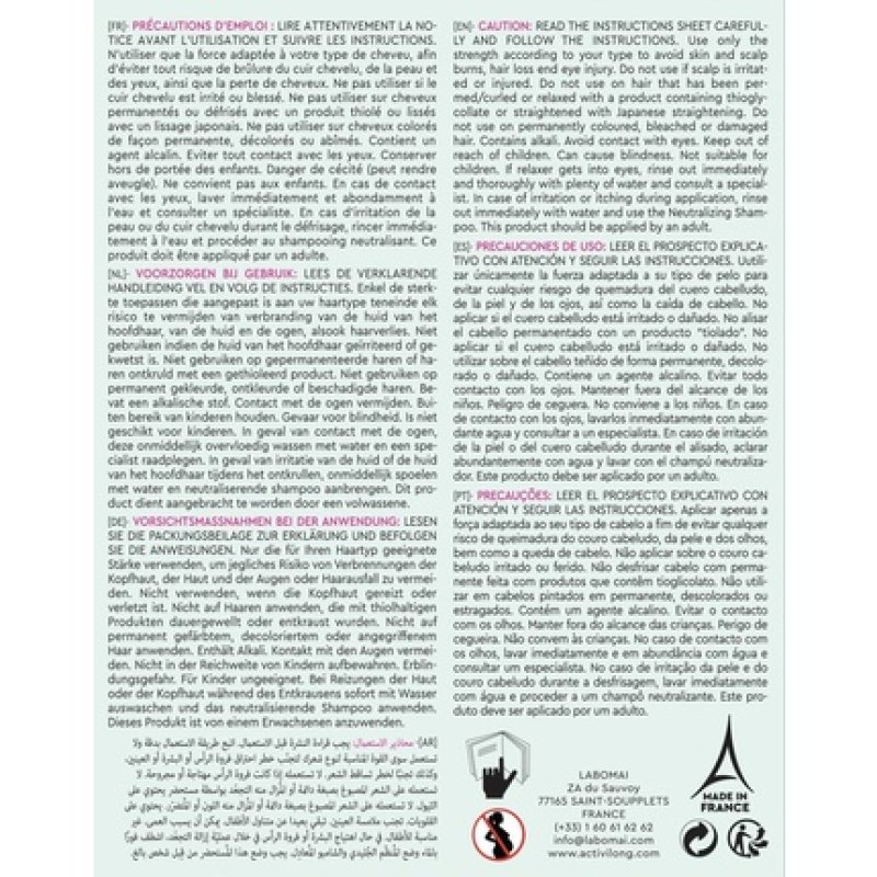 Activilong No-Lye Relaxer Kit Regular with Macadamia and Jojoba