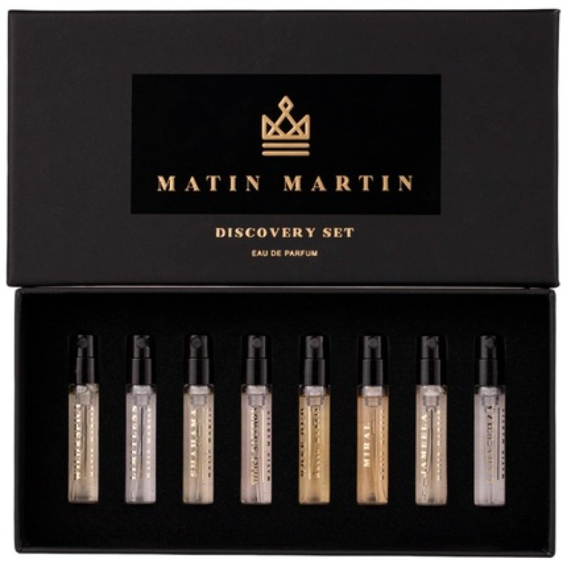 Matin Martin Discovery Set Featuring Lady Roza Jameela Miral Rouse Oud Silky Saffron Shahama Limitless And Wild & Spicy