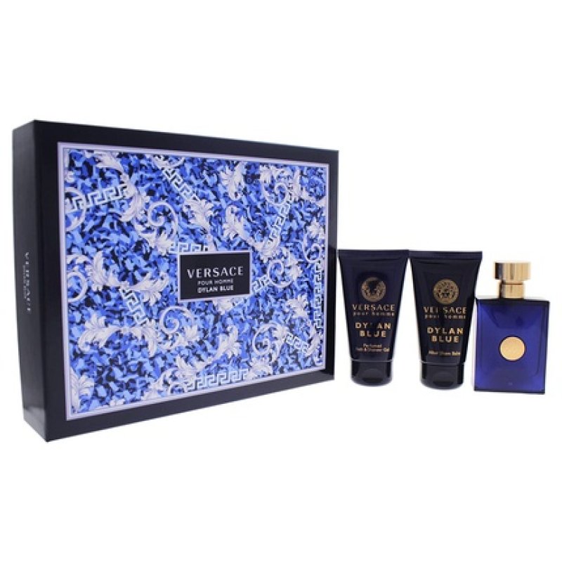 Versace Dylan Blue Eau de Toilette Spray Gift Set for Men - 3 Piece