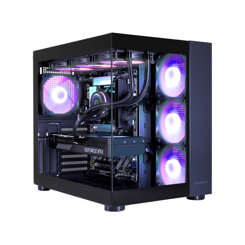Hyrican Cougar FV150 7511 Gaming PC Intel Core Ultra 5 245KF (Wasserkühlung), 32GB DDR5 RAM, 1TB M.2 SSD, NVIDIA