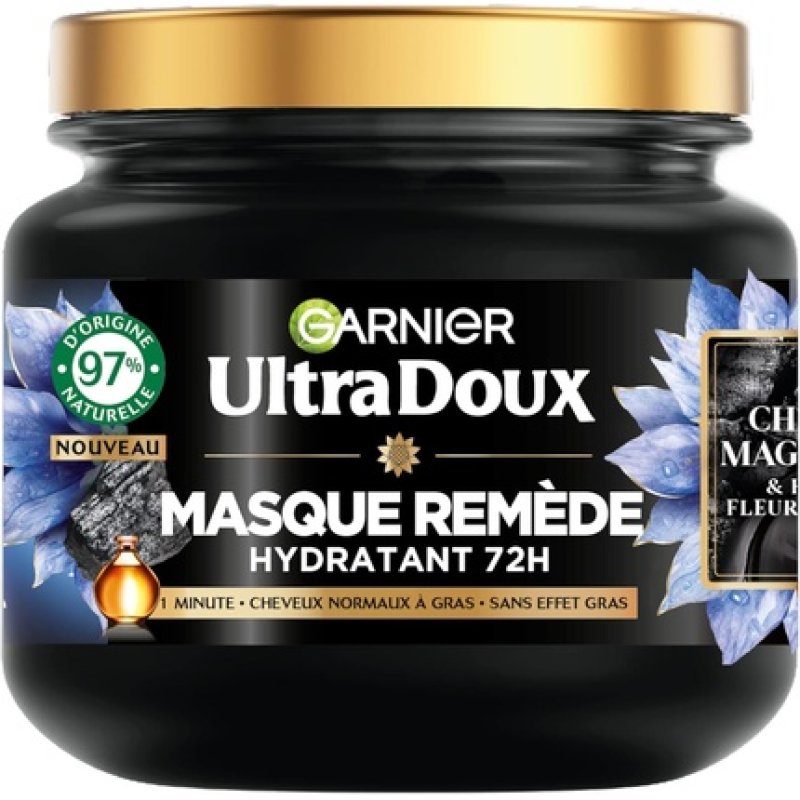 Garnier Ultra Doux Moisturising & Balancing Mask with Magnetic Charcoal