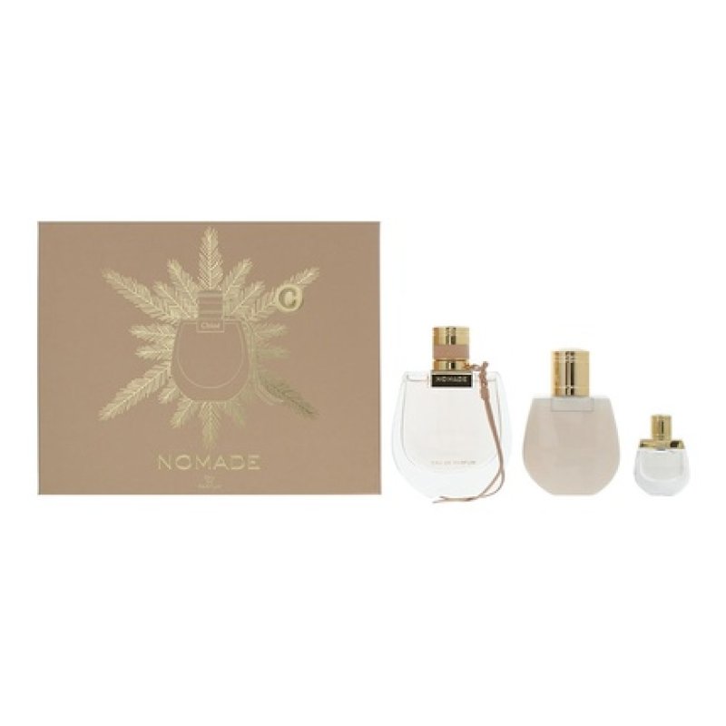 Chloe Nomade 3 Piece Gift Set Eau De Parfum 75ml Eau De Parfum 5ml Body Lotion 100ml
