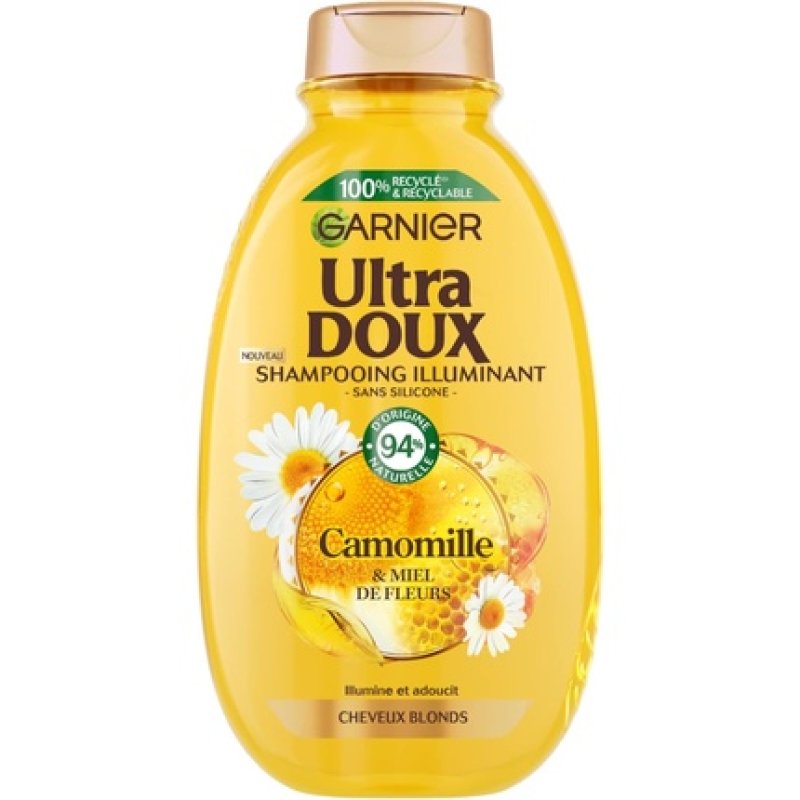 Garnier Ultra Doux Shampoo for Natural or Highlighted Blonde Hair with Chamomile