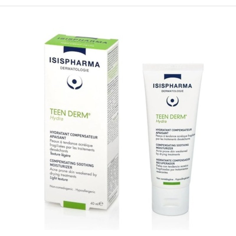 Isispharma Teen Derm Hydra Face Moisturizer for Acne-Prone Skin
