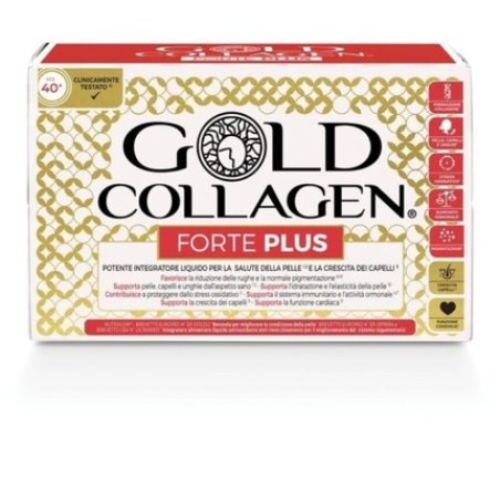Minerva Research Gold Collagen Forte Plus Collagen Supplement 10 Vials