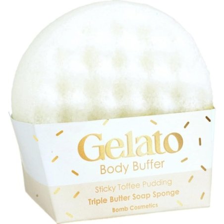 Bomb Cosmetics Sticky Toffee Pudding Gelato Body Buffer Triple Butter Soap