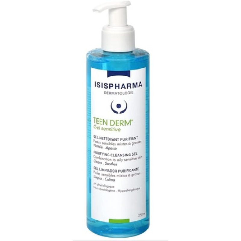 Isispharma Teen Derm Gel Sensitive Purifying Cleansing Gel 400ml