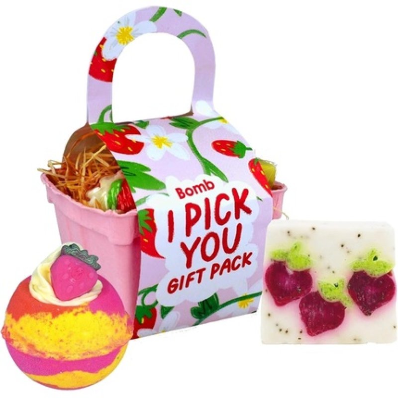 Bomb Cosmetics I Pick You Punnet Bath Bomb and Soap Bar Set