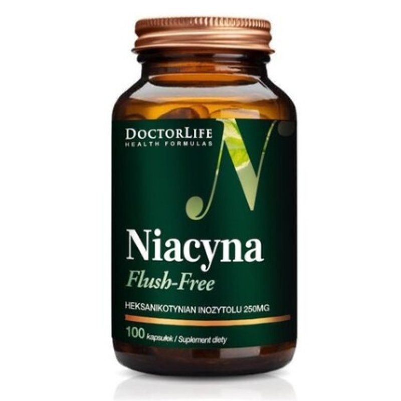 Niacyna Flush-Free Dietary Supplement 100 Capsules