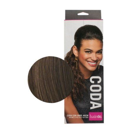 Hair Hairdo Coda With Waves Light Brown 46cm Ponytail With Waves