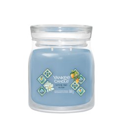 Yankee Candle Azure Sky bougie en cire Rond Bleu, Transparent 1 pièce(s)