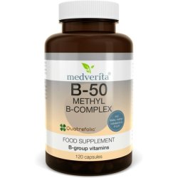Medverita B50 Methylated B-Complex 120 Capsules Supporting the Nervous System