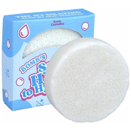 Bomb Cosmetics Facial Buffer Sponge Say Hyuloronic To Hydration