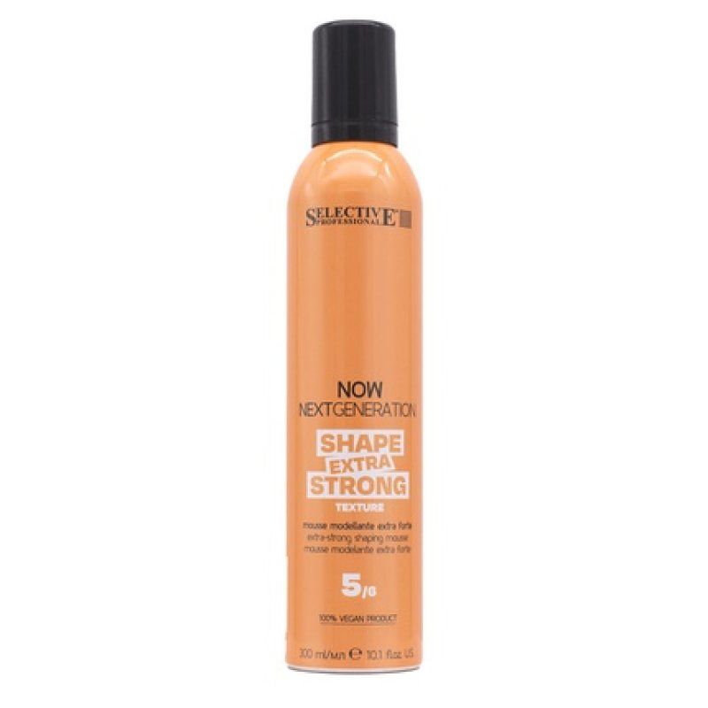 Hair Selective Professional Now Next Generation Texture Shape Extra Strong Mousse 300ml