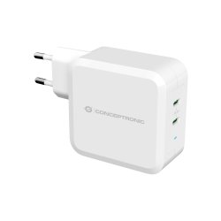 CONCEPTRONIC Ladegerät 2Port GaN 2xUSB-C 100WPD3.0/PPS ws