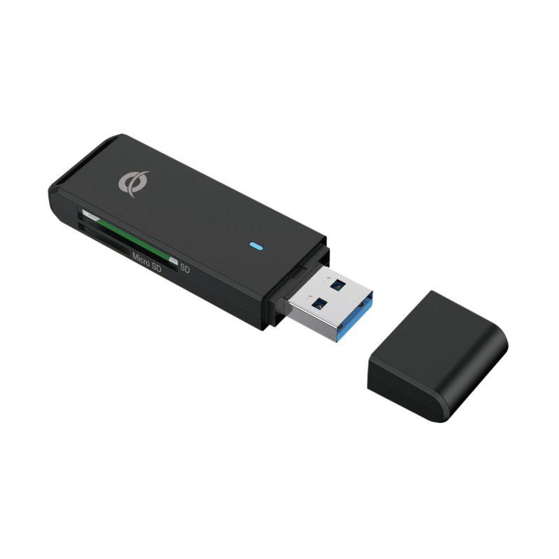 CONCEPTRONIC Kartenleser USB-A3.2-TF/Micro-SD3.0 schwarz