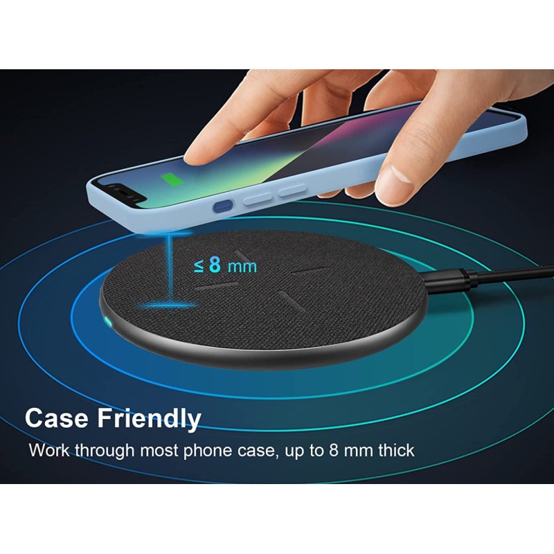 Conceptronic GORGON03G mobile device charger Headset, Smartphone Grey USB Wireless charging Fast charging Indoor