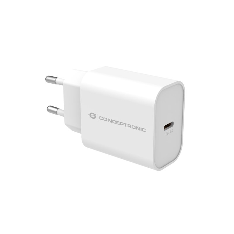 CONCEPTRONIC Ladegerät 1Port USB-C 25WPD3.0/PPS ws