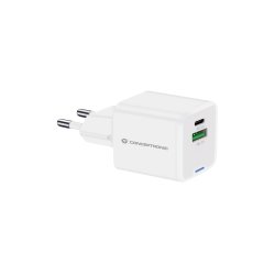 Conceptronic 2-Port 20W GaN USB PD Charger, USB-C x 1, USB-A x 1, QC 3.0, PPS