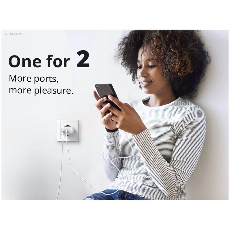 CONCEPTRONIC Ladegerät 2Port GaN USB-C/-A 20WPD3.0/PPS ws
