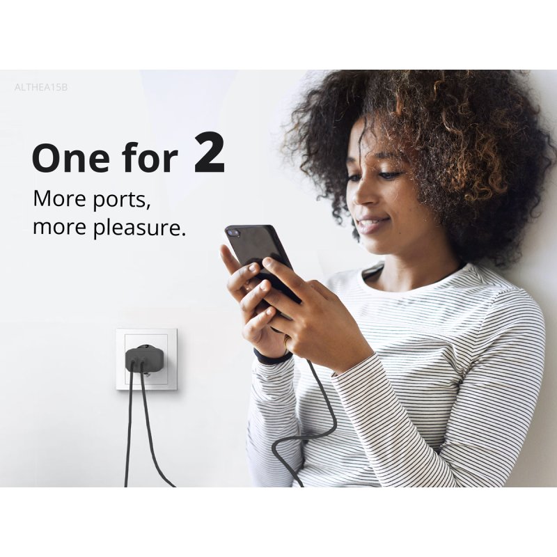 CONCEPTRONIC Ladegerät 2Port GaN USB-C/-A 20WPD3.0/PPS sw