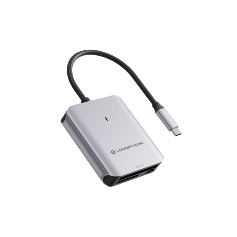 Conceptronic BIAN09G 3-in-1 Card Reader USB 3.2 Gen 2, CFast 2.0, SD TF/MicroSD 4.0, UHS-II