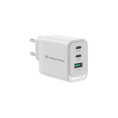 Conceptronic ALTHEA21W65 chargeur d'appareils mobiles Universel Blanc Secteur Charge rapide Intérieure