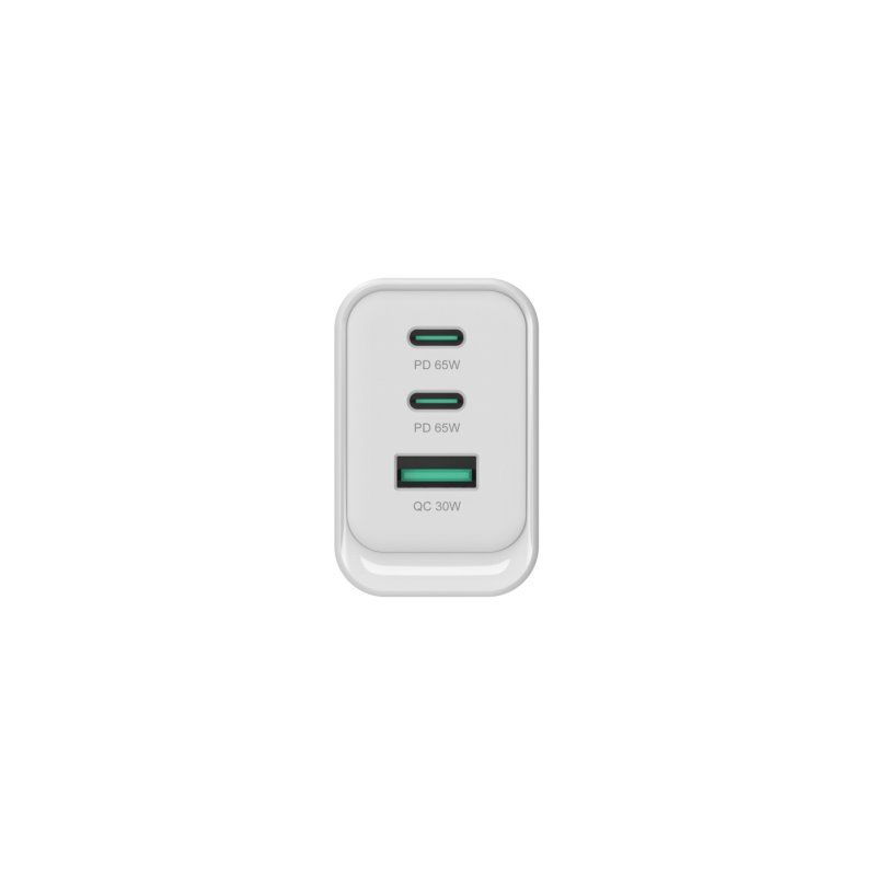 Conceptronic ALTHEA21W65 3-Port 65W GaN USB PD Charger, USB-C x 2, USB-A x 1, QC 3.0, PPS, PD 3.0