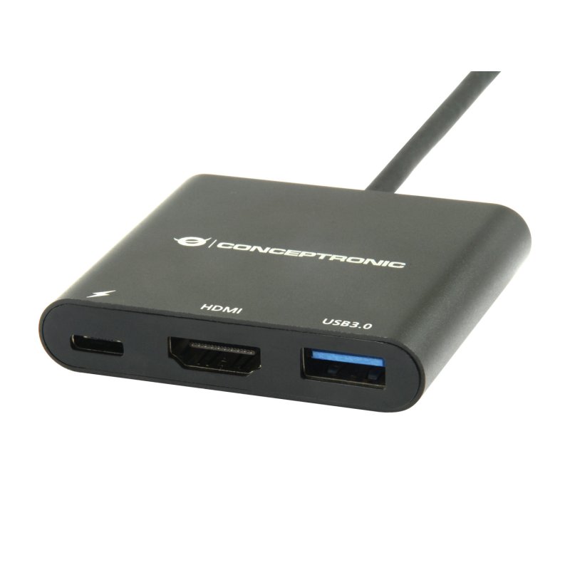 Conceptronic DONN01B station d'accueil USB 3.2 Gen 1 (3.1 Gen 1) Type-C Noir