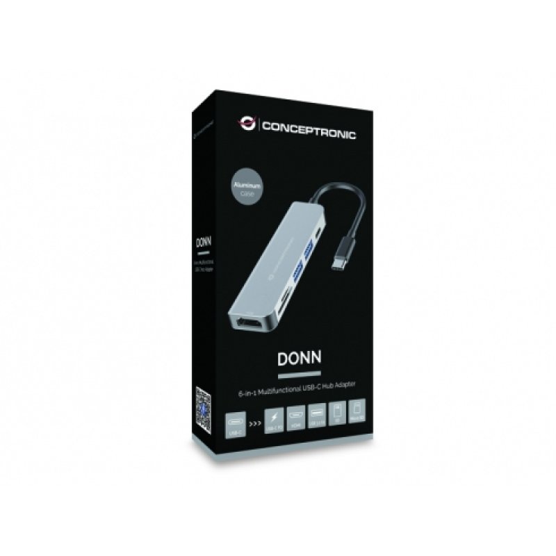 CONCEPTRONIC Dock USB-C-HDMI.2xUSB-A3.0.60WPD. 15cm gr