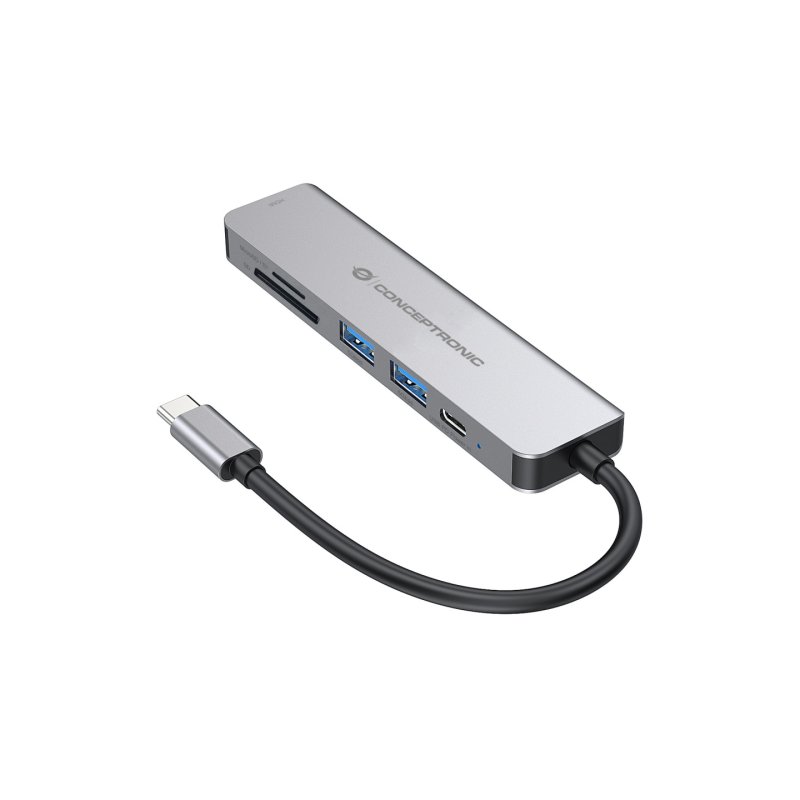 CONCEPTRONIC Dock USB-C-HDMI.2xUSB-A3.0.60WPD. 15cm gr