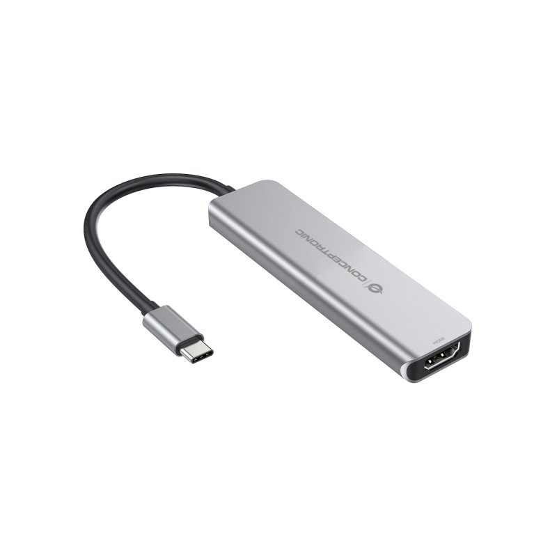 CONCEPTRONIC Dock USB-C-HDMI.2xUSB-A3.0.60WPD. 15cm gr