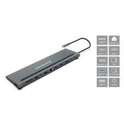 Conceptronic DONN17G laptop dock/port replicator Wired USB 3.2 Gen 1 (3.1 Gen 1) Type-C Grey