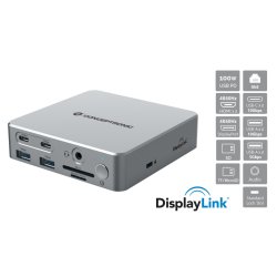 Conceptronic DONN25G 15-in-1 DisplayLink USB 3.2 Gen 2 Docking Station, Triple 4K60Hz Display, HDMI x 2, DisplayPort,