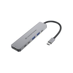 CONCEPTRONIC 6-1 Dock USB-C-HDMI/2xUSB-A/2xUSB-C/ 25cm gr