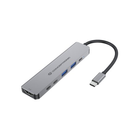CONCEPTRONIC 6-1 Dock USB-C-HDMI/2xUSB-A/2xUSB-C/ 25cm gr